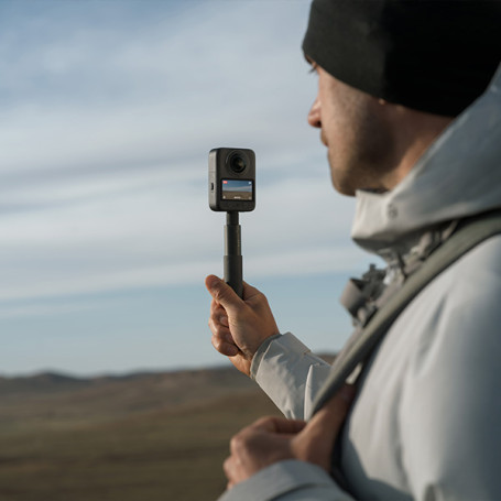 Accessoire Photo Voyage Sport Perche à Selfie Extensible HSU 92cm - Compatible GoPro Et Smartphones Perche Telephone