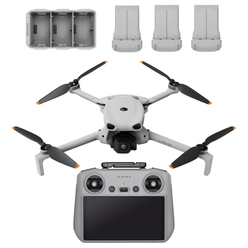 Lito X1 Fly More Combo Plus DJI RC 2 – Drone C1 avec 52 min d'autonomie