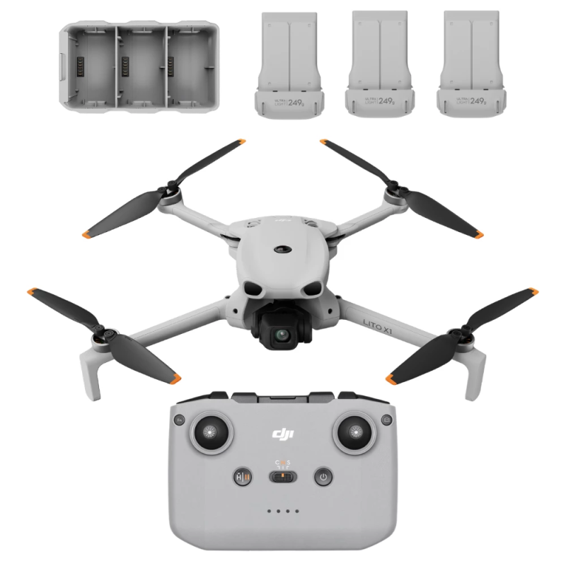 DJI Lito X1 Fly More Combo DJI RC-N3 – Drone 4K avec smartphone