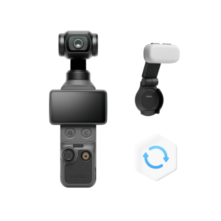 DJI Osmo Pocket 4 Essentiel + | Caméra 4K + lumière & Care