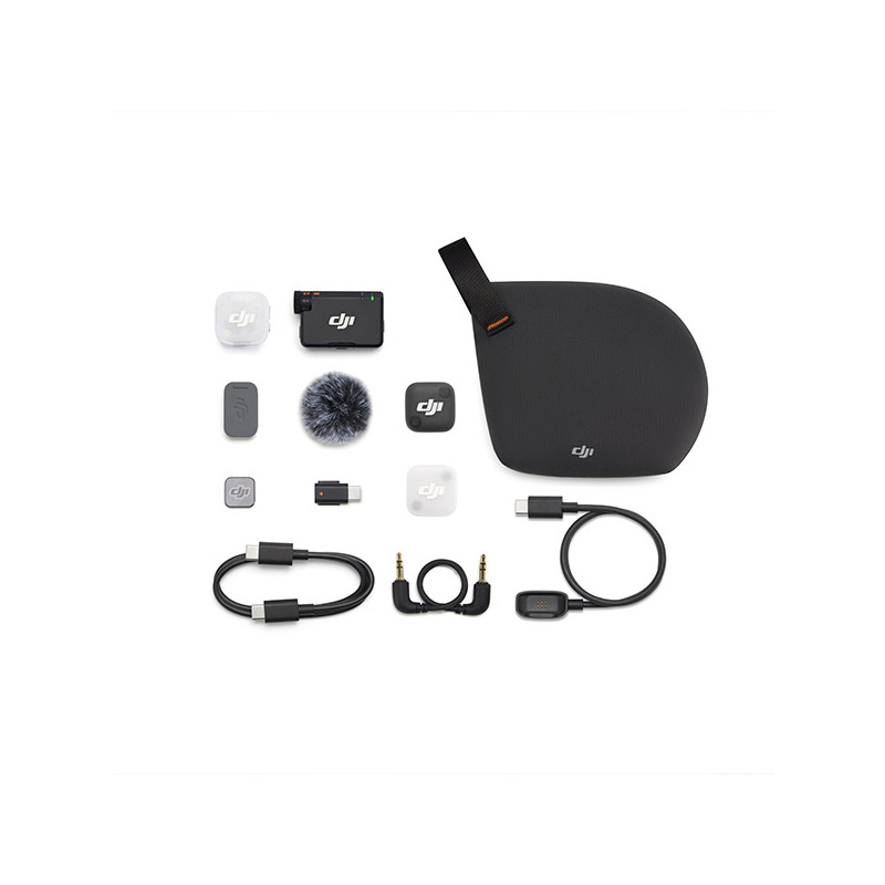 DJI Mic Mini 2 (1 TX + 1 RX) – Micro sans fil compact avec boîtier