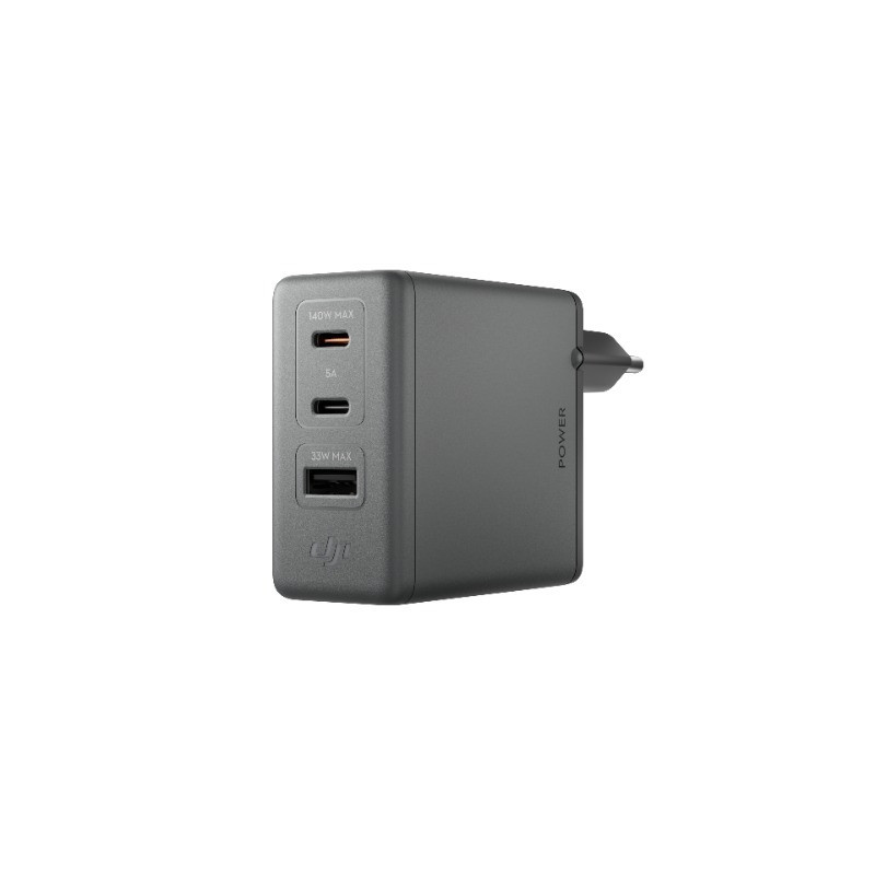 Chargeur DJI Power GaN 140W – 3 ports USB pour charge rapide