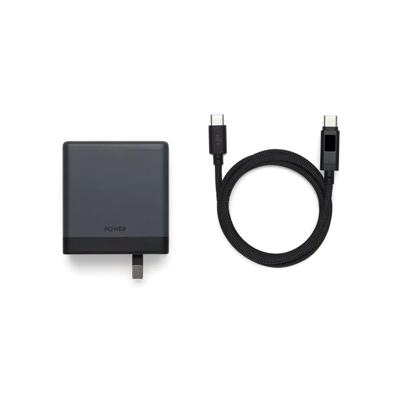 Kit de charge DJI Power GaN 140W | Chargeur + câble USB-C 7A