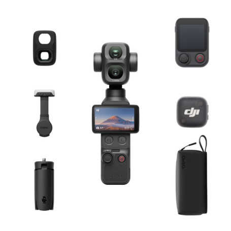 DJI Osmo Pocket 4P Vlog Combo | Caméra 4K stabilisée avec accessoires