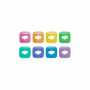 Lot de caches avant magnétiques multicolores DJI Mic Mini 2S