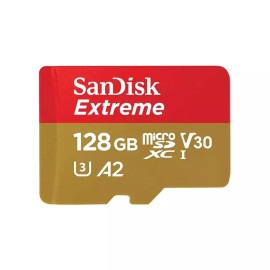Carte microSDXC Extreme 128Go V30 A2 - SanDisk : vidéo 4K