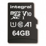 Carte mémoire microSDHC/XC V10 UHS-I U1 64 Go - Integral