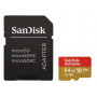 Carte SanDisk microSDXC Extreme 64Go V30 A2