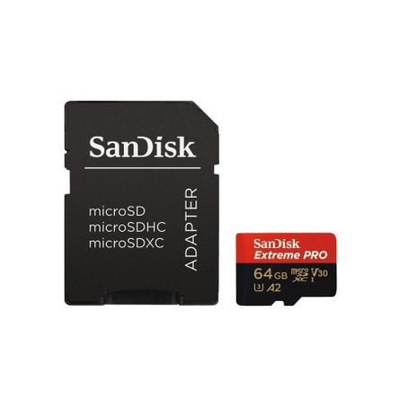 Carte microSDXC Extreme Pro 64 Go Classe 10 U3 - SanDisk