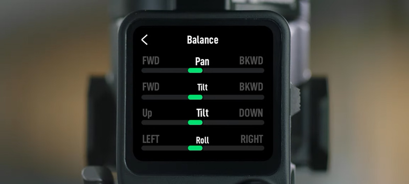 Bon équilibrage - stabilisateur DJI RS 3 / RS 3 Pro