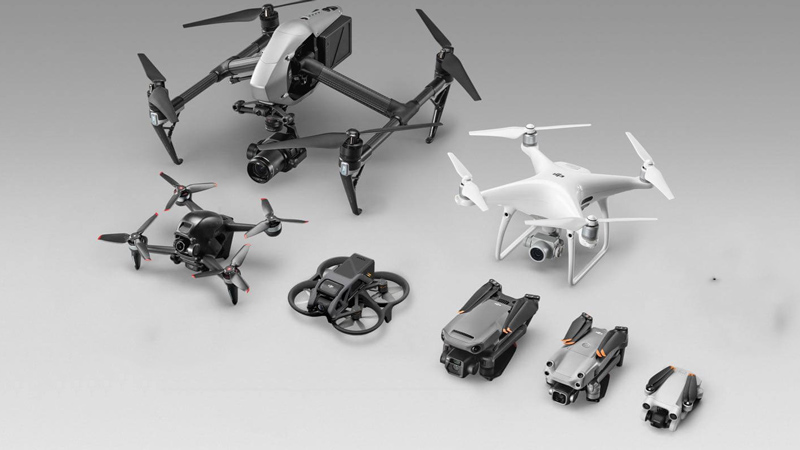 Large gamme de drone DJI