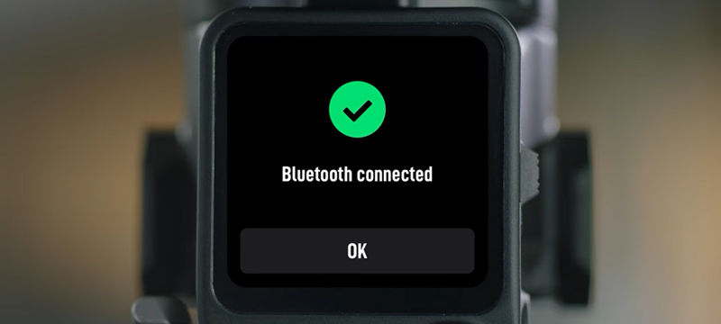 Confirmation de la connexion Bluetooth à la caméra - stabilisateur DJI RS 3 / RS 3 Pro