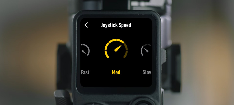 Réglage vitesse joystick (Moyen) - stabilisateur DJI RS 3 / RS 3 Pro