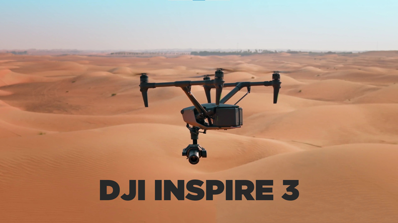 DJI Inspire 3 : dans le désert