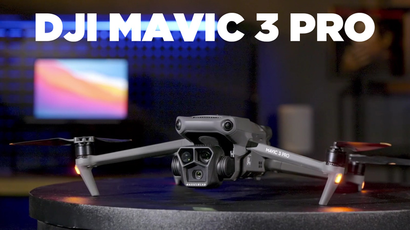 DJI Mavic 3 Pro (drone posé)