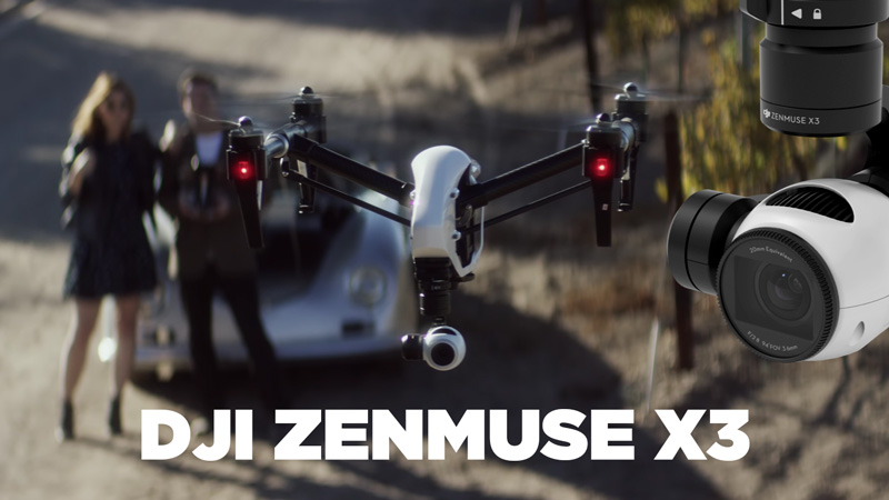 Zenmuse X3 : une des premières nacelles-caméra de DJI