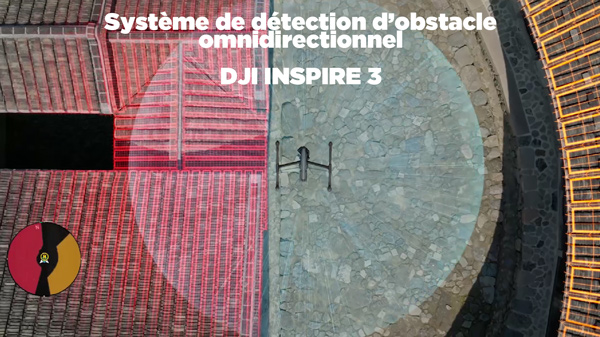 Système de détection omnidirectionnel du DJI Inspire 3