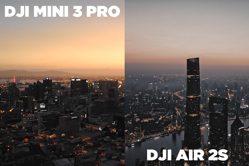 Drone de nuit : DJI Mini 3 Pro ou DJI Air 2S ?