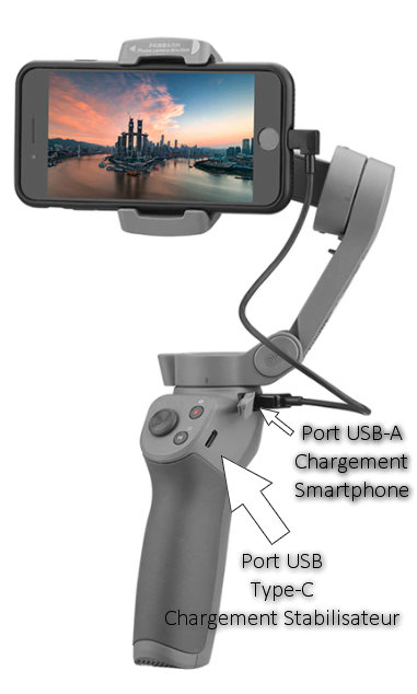 Charger son téléphone avec son stabilisateur pour smartphone ! (DJI Osmo Mobile 4)
