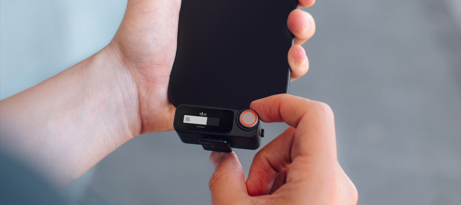 DJI Mic 3 connectable à un smartphone