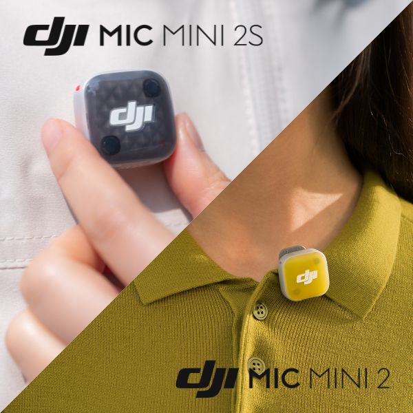 Apparence DJI Mic Mini 2S vs Mic Mini 2