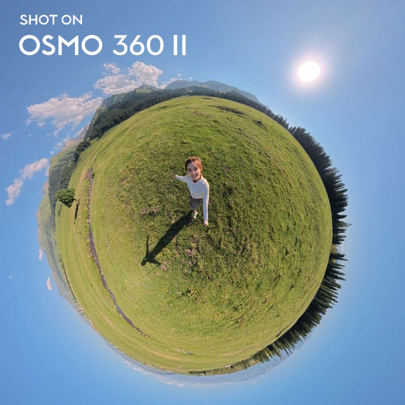 Prise de vue avec la DJI Osmo 360 II