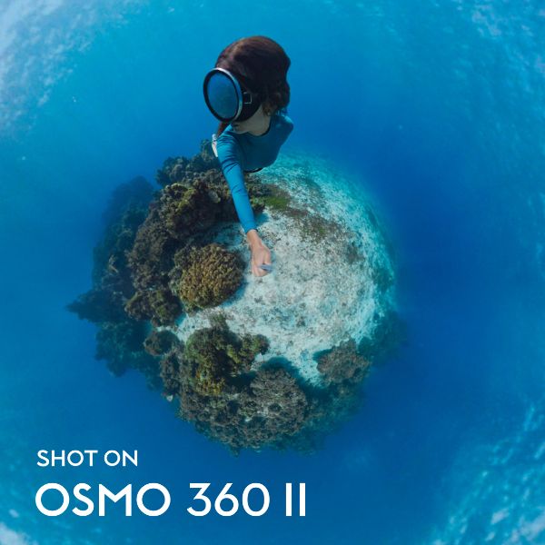Prise de vue sous-marine avec la DJI Osmo 360 II