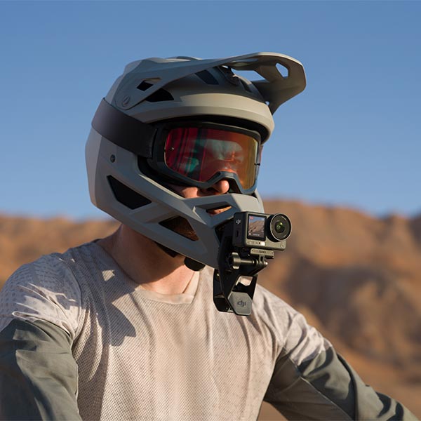 Caméra Osmo Action 6 utilisée en moto cross