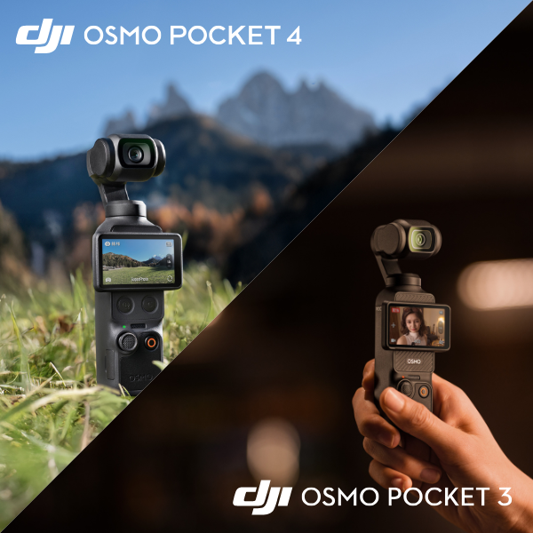 DJI Osmo Pocket 4 vs Osmo Pocket 3 : le capteur