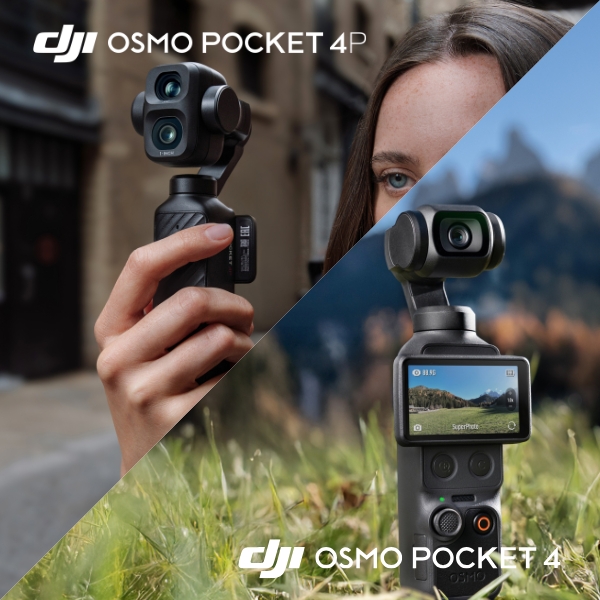 Caméras de la DJI Osmo Pocket 4P & Pocket 4