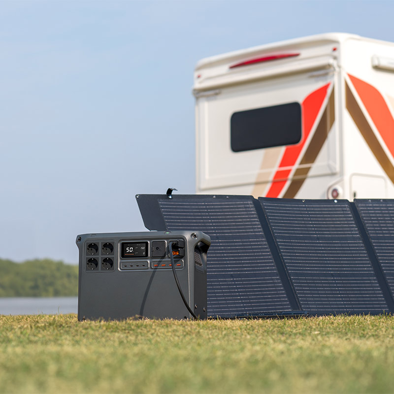 Recharge de la DJI Power 2000 via énergie solaire
