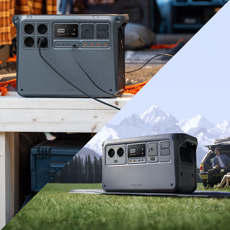 Comparatif physique DJI Power 2000 vs DJI Power 1000