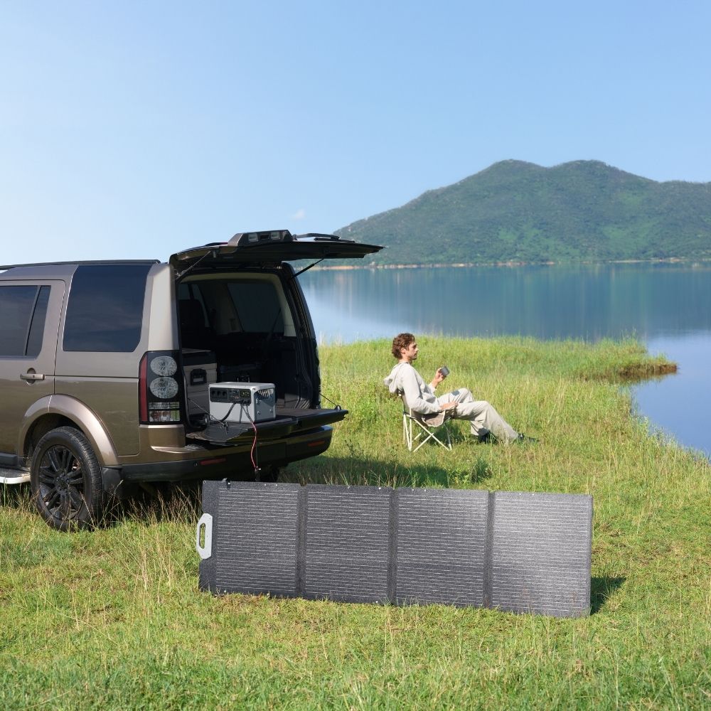 Recharge de la Power Auro 2000 Elite par panneaux solaires