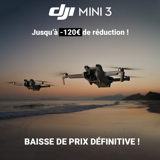DJI Mini 3 : promotion, réduction, baisse de prix, code promo