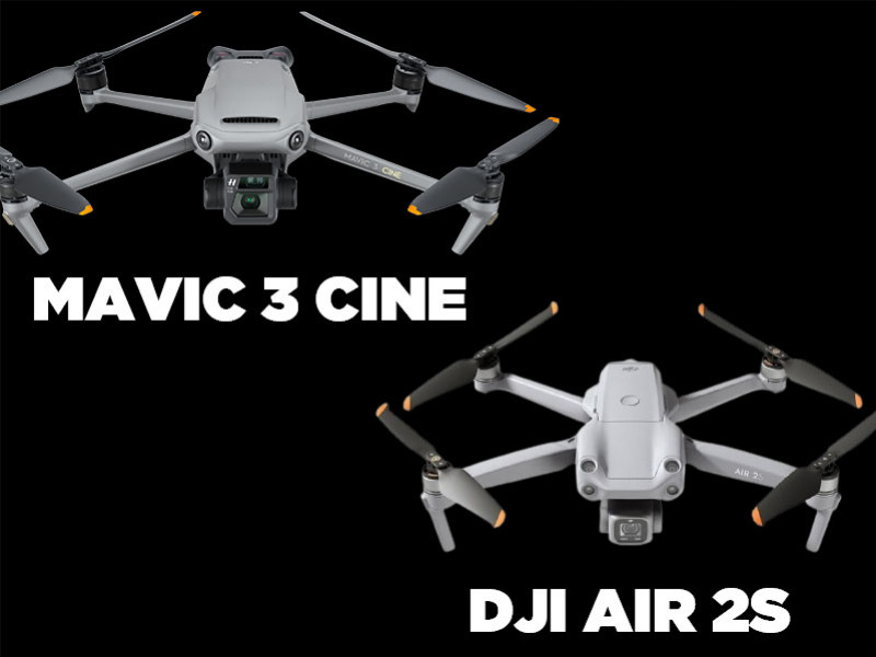 Drone DJI Mavic 3 Cine vs Air 2S - Le Comparatif