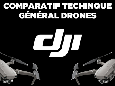 Comparatif Technique Général : Drones DJI Audiovisuels