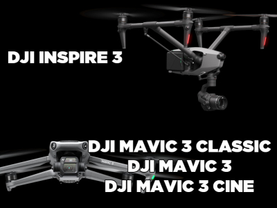 DJI Inspire 3 vs DJI Mavic 3 (Classic, Standard & Cine)