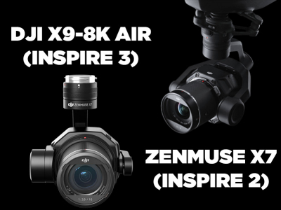 DJI X9-8K Air (Inspire 3) vs Zenmuse X7 (Inspire 2)