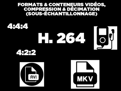 Formats & conteneurs vidéos, compression & décimation (sous-échantillonnage)