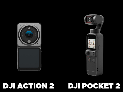 DJI Action 2 vs Caméra Pocket 2